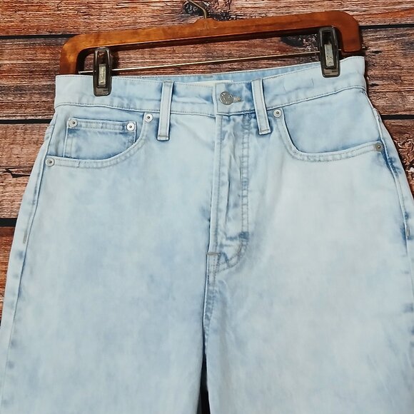 Madewell Jeans 27 Perfect Vintage High Rise Ankle Torrance Wash Denim MD654 - Picture 4 of 9